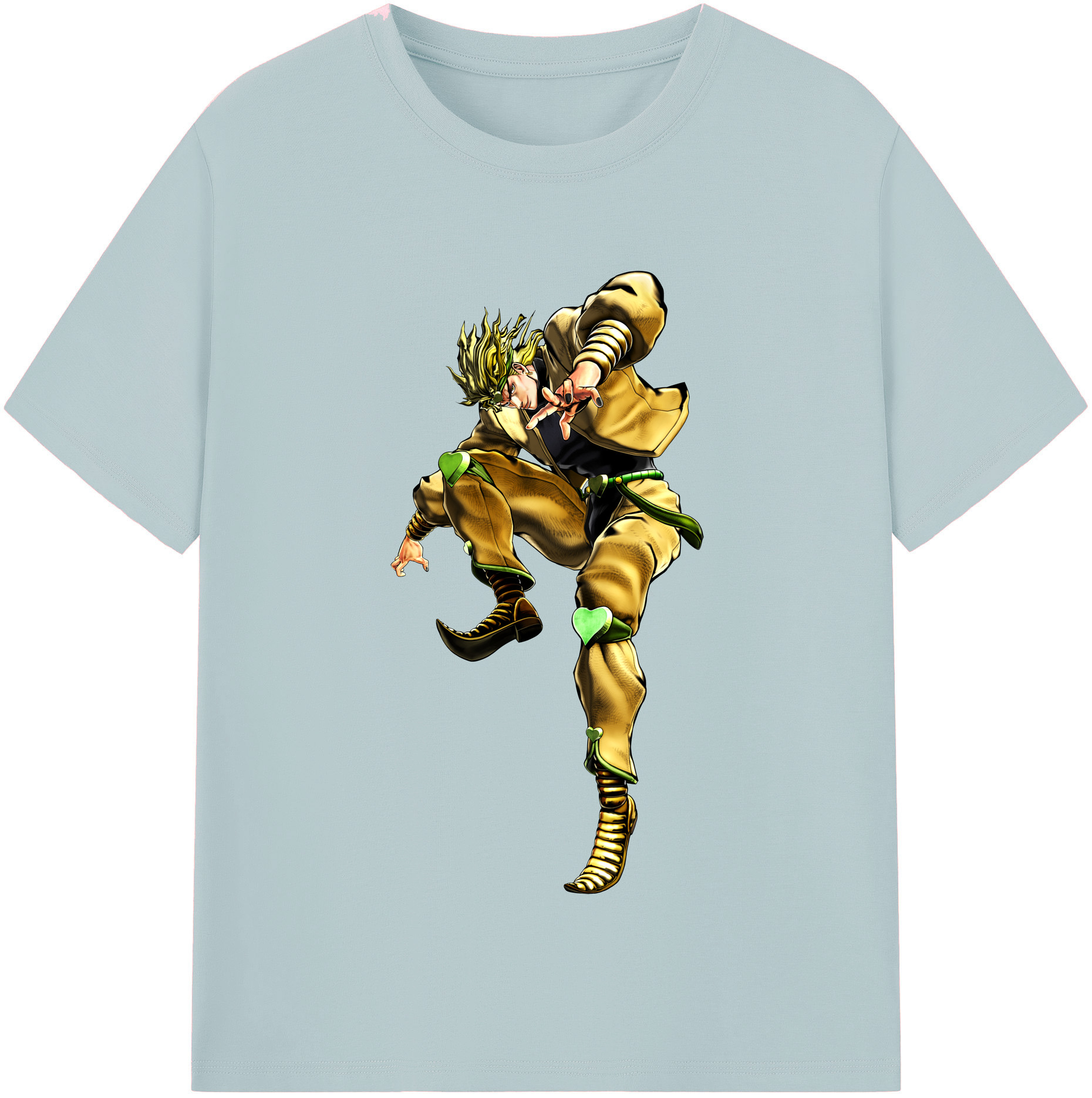 （画像用） ジョジョの奇妙な冒険 ディオ?ブランドー JoJo's Bizarre Adventure Dio Brando 綿100％半袖Tシャツ（フロントプリント）